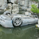 Illustration for article titled This Is What A Mercedes-Benz SLS AMG Looks Like When Its Upside Down In A Chinese Pond
